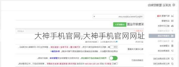大神手机官网,大神手机官网网址