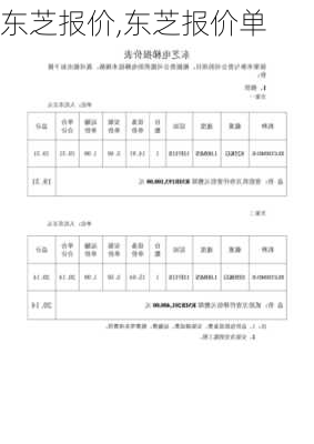 东芝报价,东芝报价单