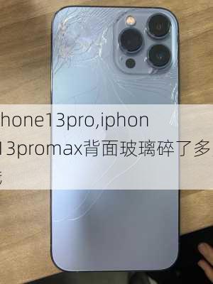 iphone13pro,iphone13promax背面玻璃碎了多少钱