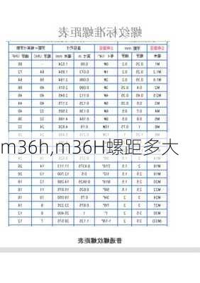 m36h,m36H螺距多大