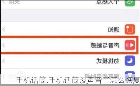 手机话筒,手机话筒没声音了怎么恢复