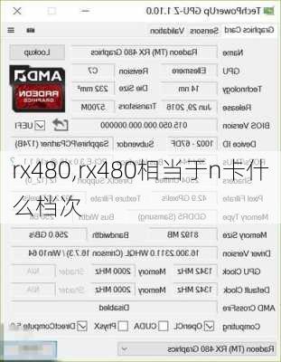 rx480,rx480相当于n卡什么档次