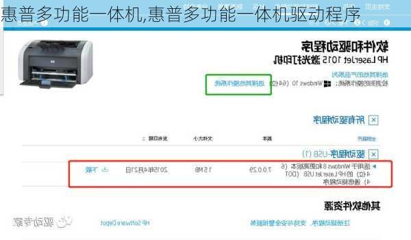 惠普多功能一体机,惠普多功能一体机驱动程序