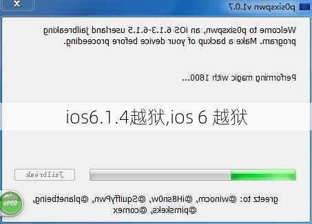 ios6.1.4越狱,ios 6 越狱