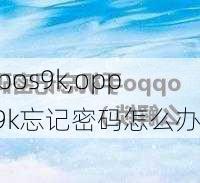 oppos9k,oppos9k忘记密码怎么办