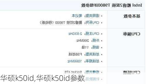 华硕k50id,华硕k50id参数