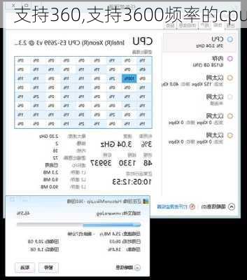 支持360,支持3600频率的cpu