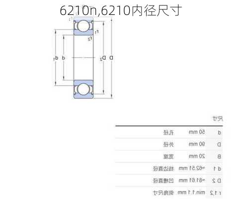 6210n,6210内径尺寸