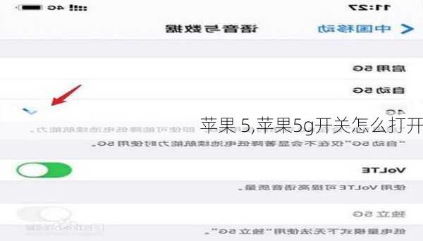 苹果 5,苹果5g开关怎么打开
