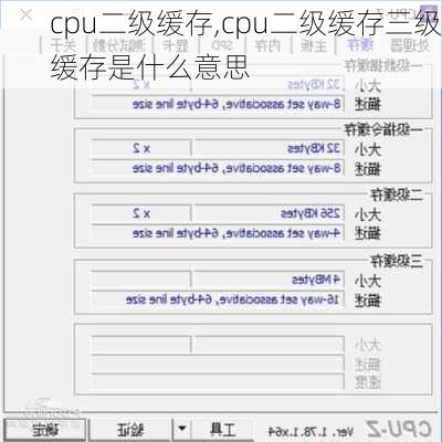 cpu二级缓存,cpu二级缓存三级缓存是什么意思