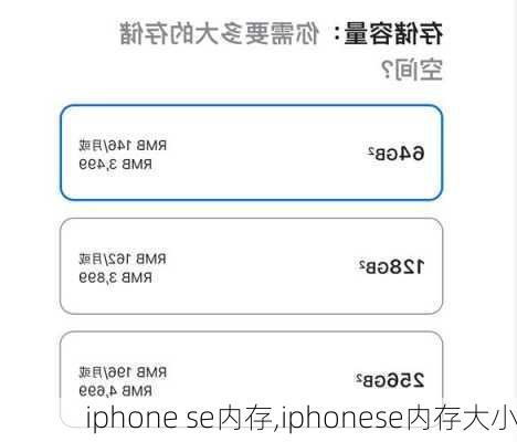 iphone se内存,iphonese内存大小