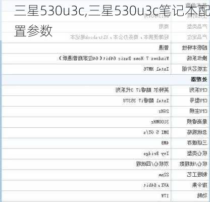 三星530u3c,三星530u3c笔记本配置参数