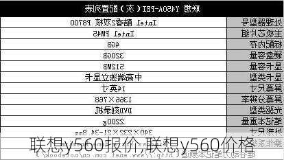 联想y560报价,联想y560价格