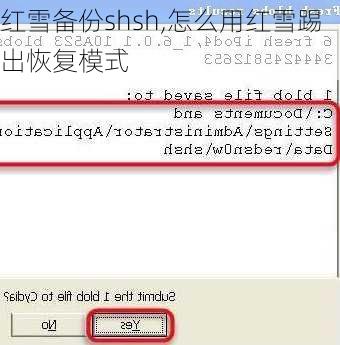 红雪备份shsh,怎么用红雪踢出恢复模式