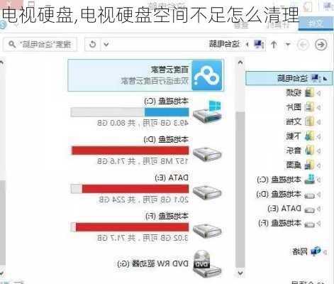 电视硬盘,电视硬盘空间不足怎么清理