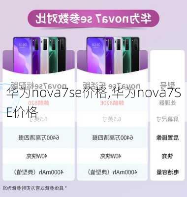 华为nova7se价格,华为nova7SE价格