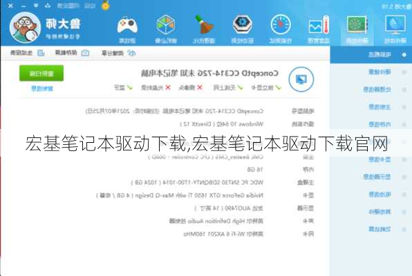 宏基笔记本驱动下载,宏基笔记本驱动下载官网