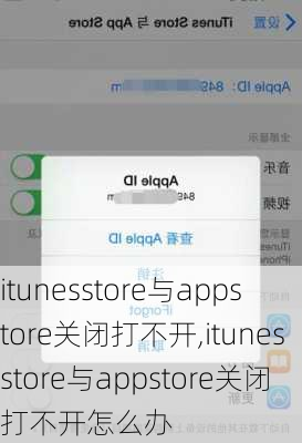 itunesstore与appstore关闭打不开,itunesstore与appstore关闭打不开怎么办