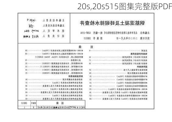 20s,20s515图集完整版PDF