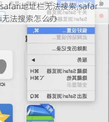safari地址栏无法搜索,safari无法搜索怎么办
