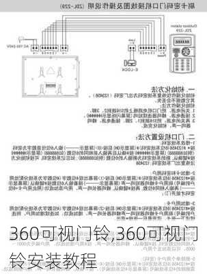 360可视门铃,360可视门铃安装教程