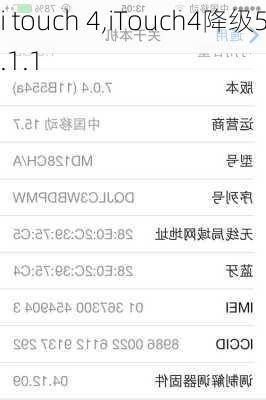 i touch 4,iTouch4降级5.1.1