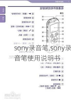 sony录音笔,sony录音笔使用说明书