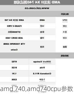 amd 740,amd740cpu参数