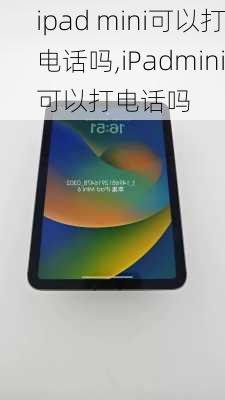 ipad mini可以打电话吗,iPadmini可以打电话吗