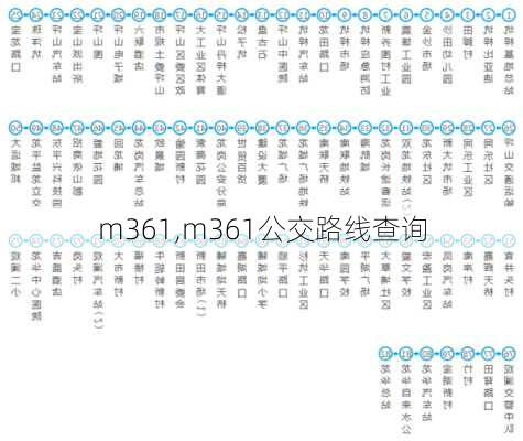 m361,m361公交路线查询