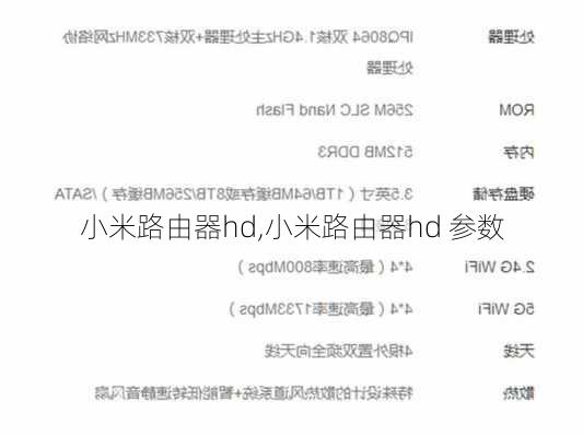 小米路由器hd,小米路由器hd 参数
