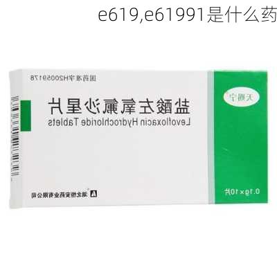 e619,e61991是什么药