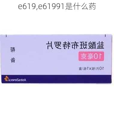 e619,e61991是什么药