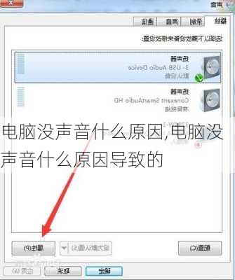 电脑没声音什么原因,电脑没声音什么原因导致的