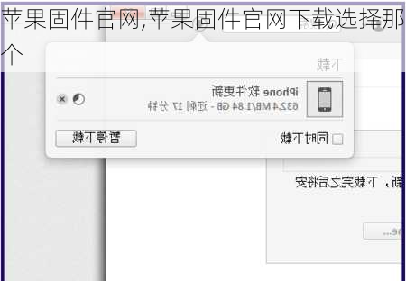 苹果固件官网,苹果固件官网下载选择那个