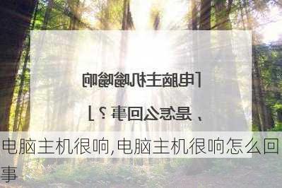 电脑主机很响,电脑主机很响怎么回事