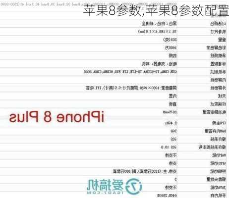 苹果8参数,苹果8参数配置