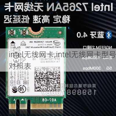 intel无线网卡,intel无线网卡型号对照表