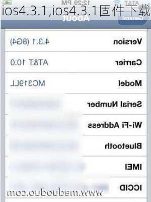 ios4.3.1,ios4.3.1固件下载