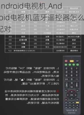 android电视机,Android电视机蓝牙遥控器怎么配对