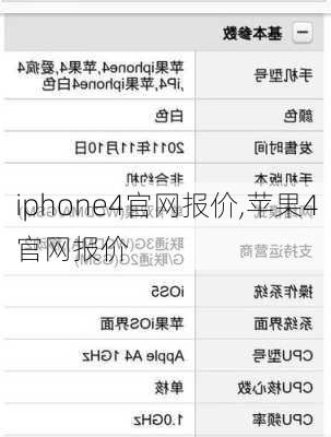 iphone4官网报价,苹果4官网报价