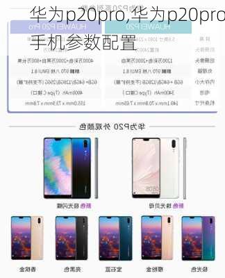 华为p20pro,华为p20pro手机参数配置