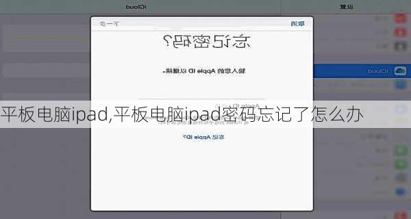 平板电脑ipad,平板电脑ipad密码忘记了怎么办