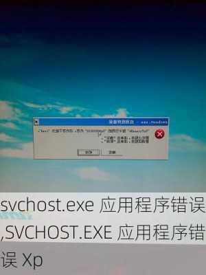 svchost.exe 应用程序错误,SVCHOST.EXE 应用程序错误 Xp