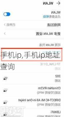 手机ip,手机ip地址查询