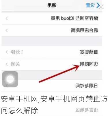 安卓手机网,安卓手机网页禁止访问怎么解除