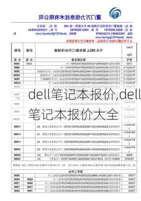 dell笔记本报价,dell笔记本报价大全