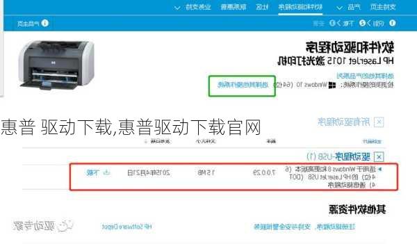 惠普 驱动下载,惠普驱动下载官网