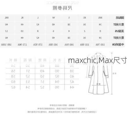 maxchic,Max尺寸