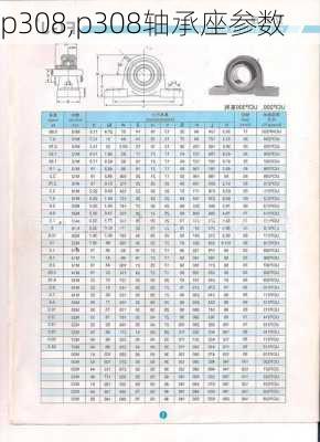 p308,p308轴承座参数